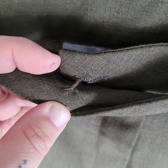 DEBBIE SHUCHAT | vintage wool spandex blend wide leg dress pants - Picture 5 of 7